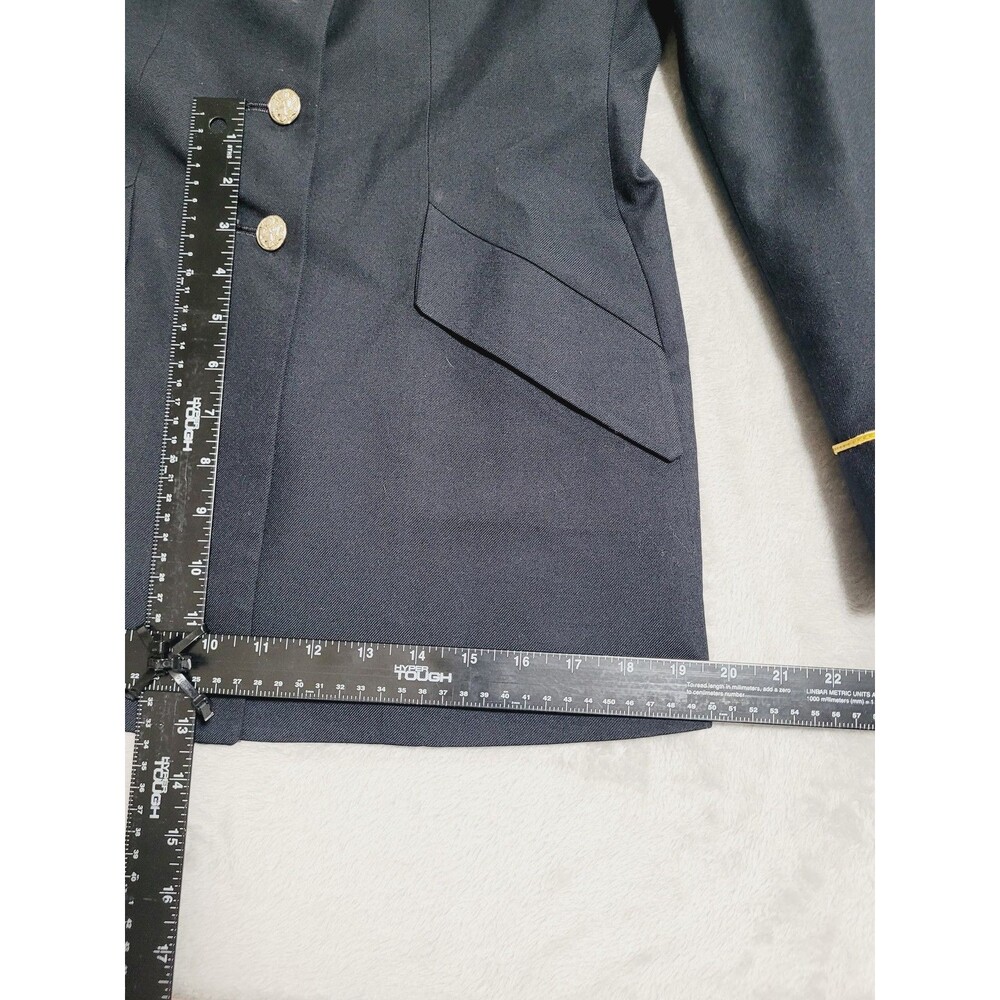 Bremen Bowdon Suit Jacket Womens 10 Tall Blue Army Dress Uniform Coat ASU - Picture 10 of 16